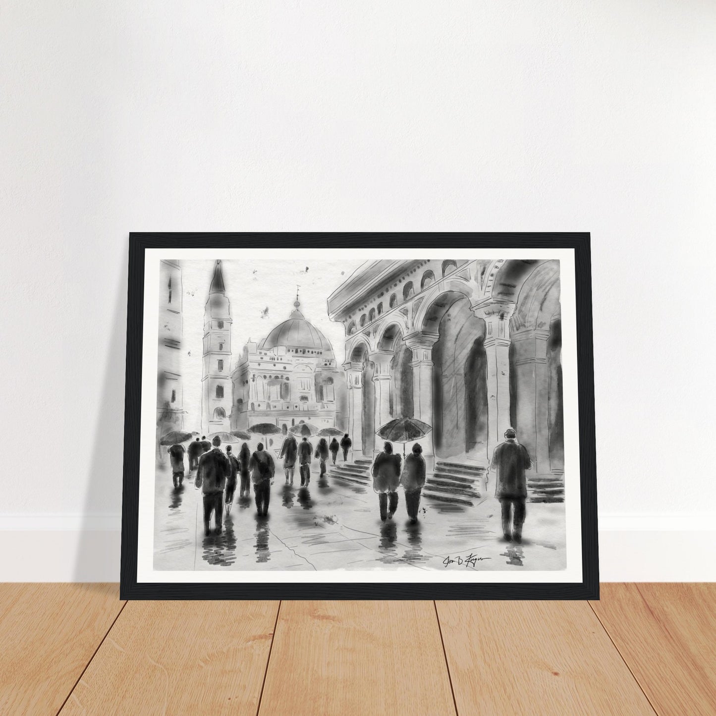 Piazza (12" x 16") - Museum Quality Print