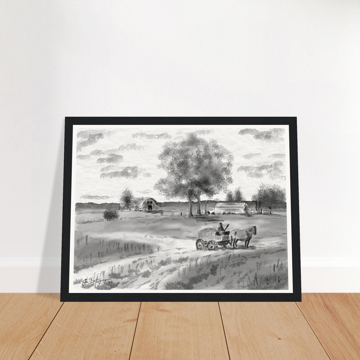 Farm, Early 1900's (16" x 20" and 12" x 16") - Museum Quality Print