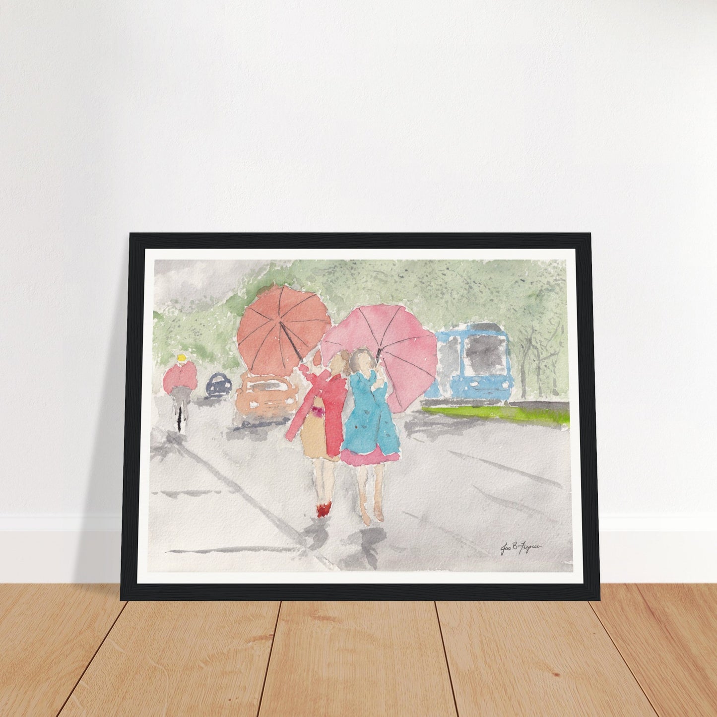 Walk in the Rain (12" x 16") - Museum Quality Print