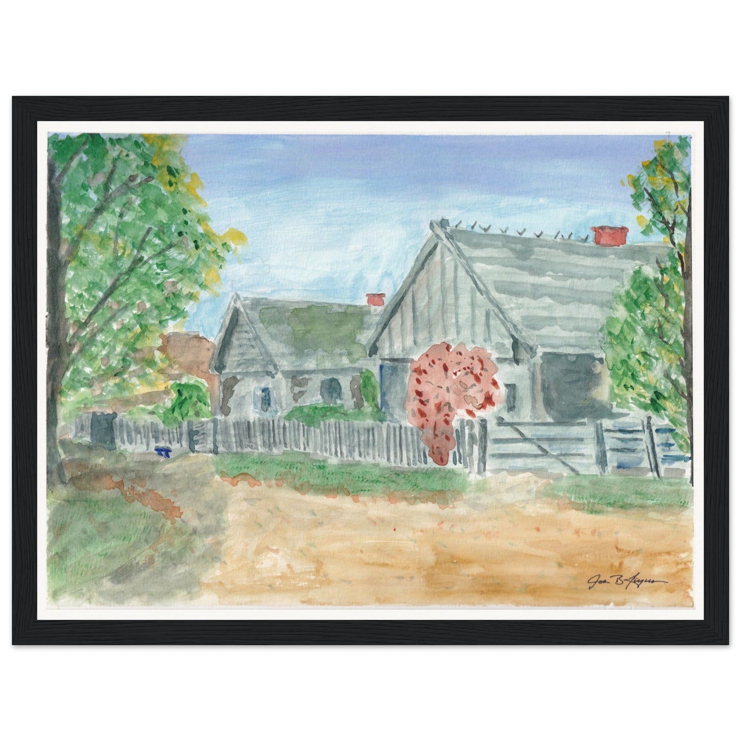 Country Village (12" x 16") - Museum Quality Print