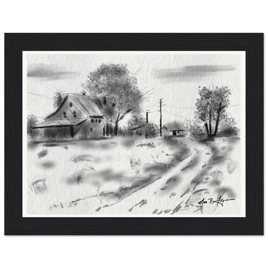 Farmhouse II (6" x 8") - Museum Quality Print