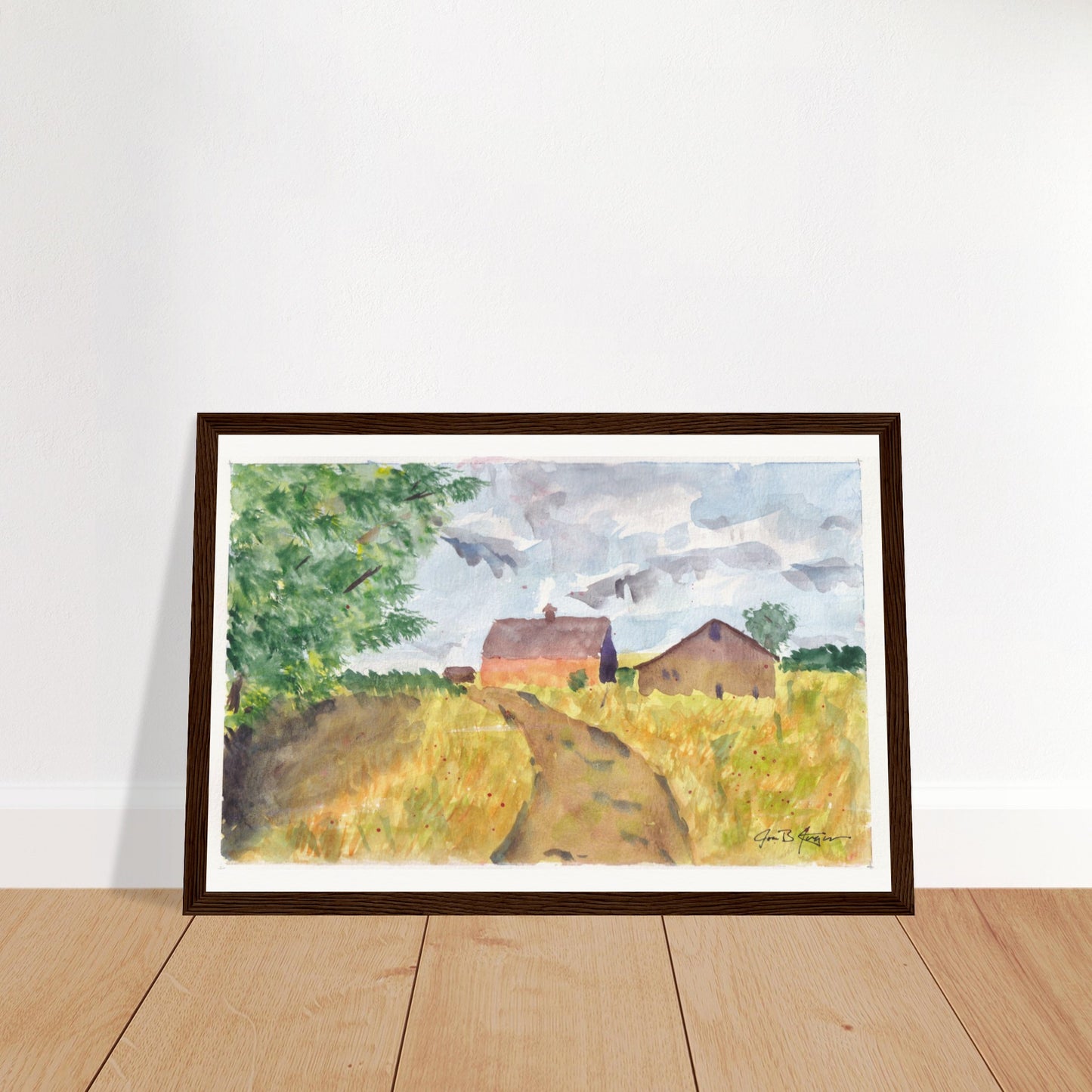 Barn and Field (12" x 18") - Museum Quality Print