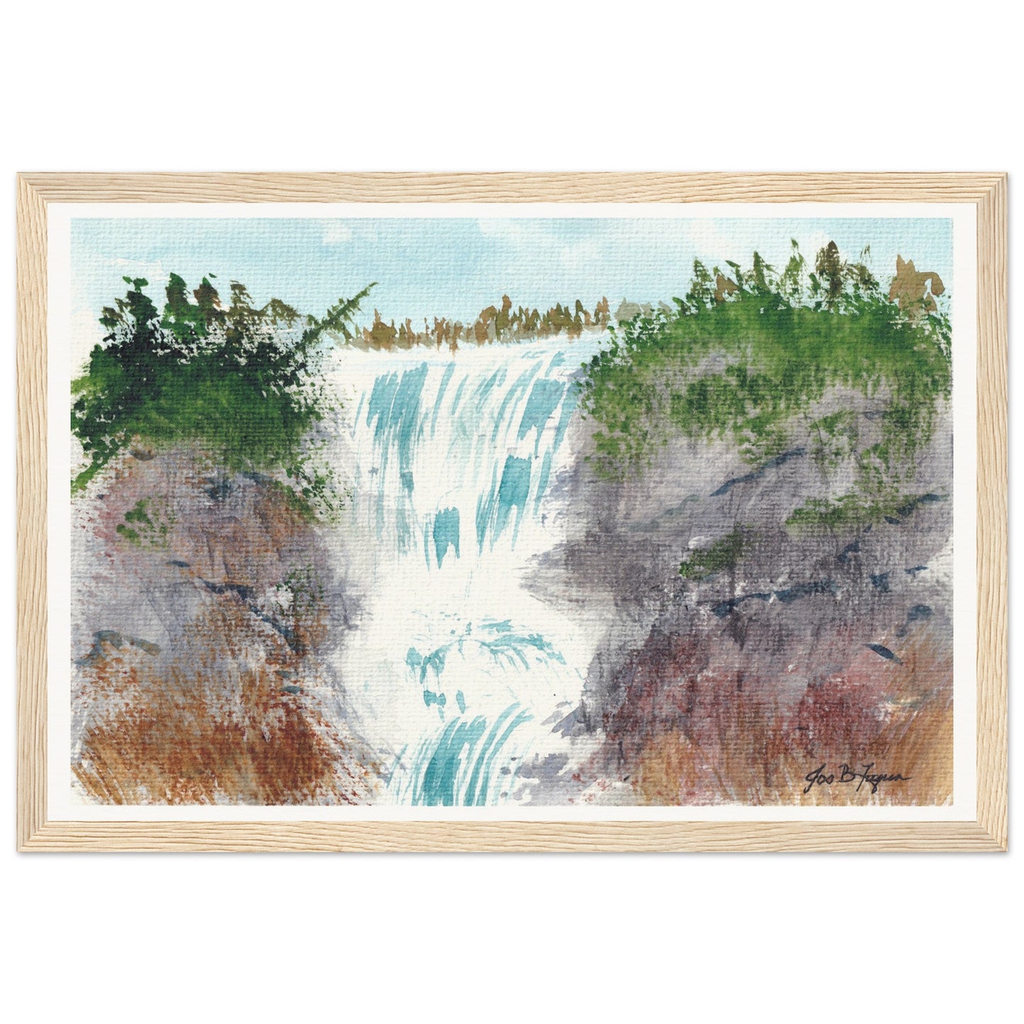 Waterfall (12" x 18") - Museum Quality Print