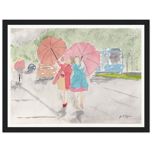 Walk in the Rain (12" x 16") - Museum Quality Print