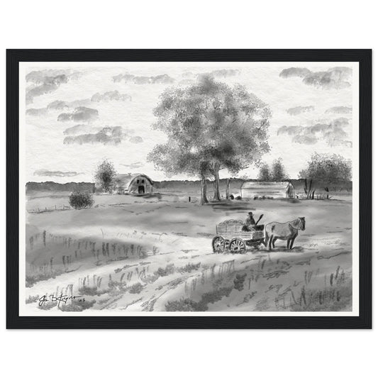 Farm, Early 1900's (16" x 20" and 12" x 16") - Museum Quality Print