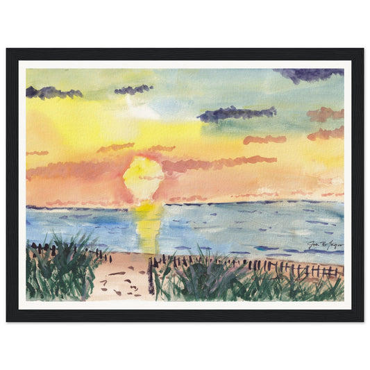 New England Sunset (12" x 16") - Museum Quality Print