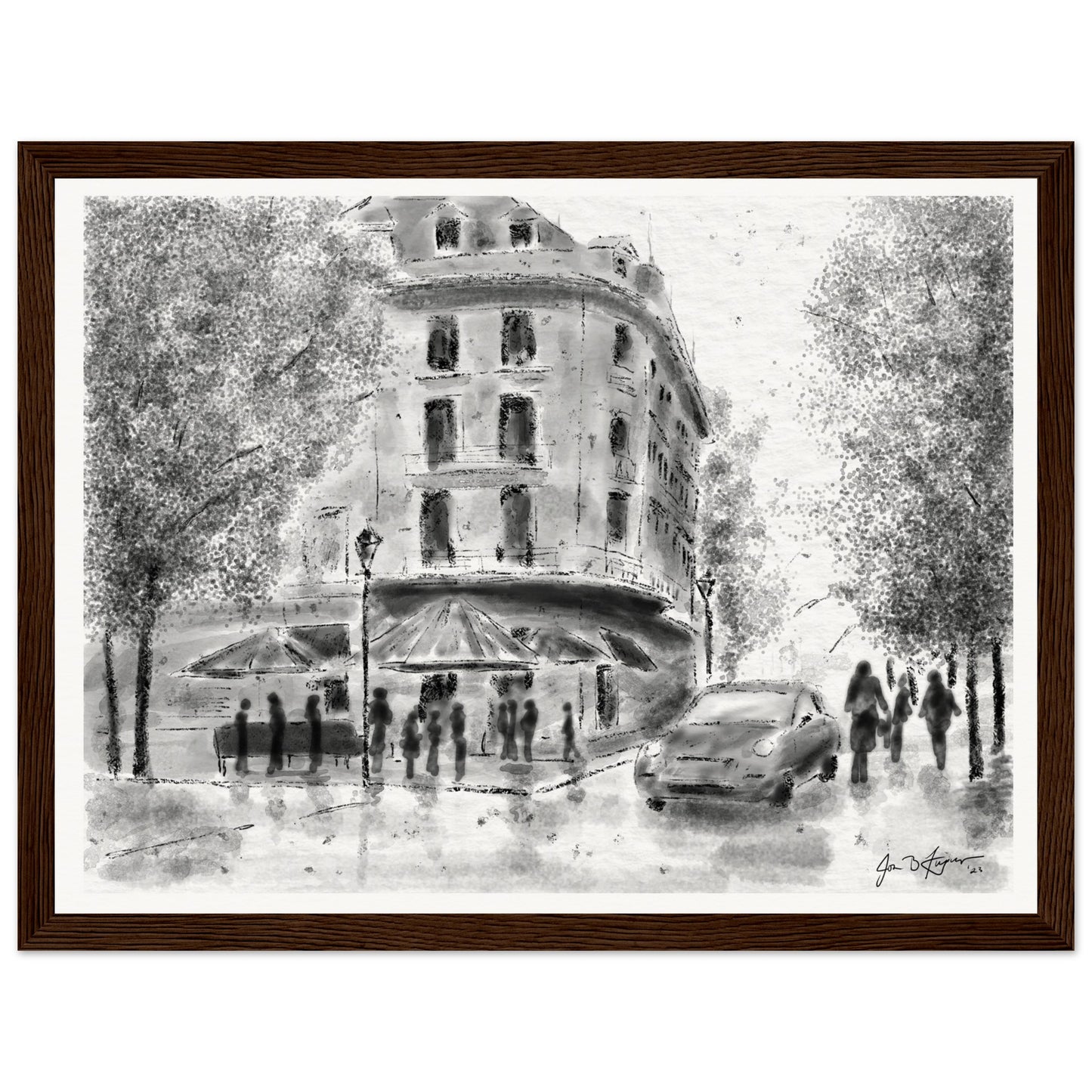 Café (12" x 16" and 6" x 8") - Museum Quality Print