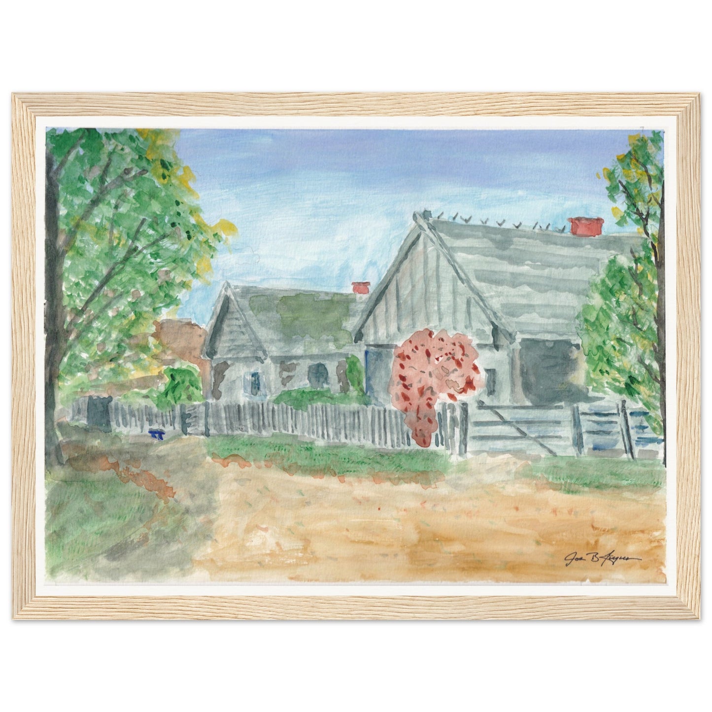 Country Village (12" x 16") - Museum Quality Print