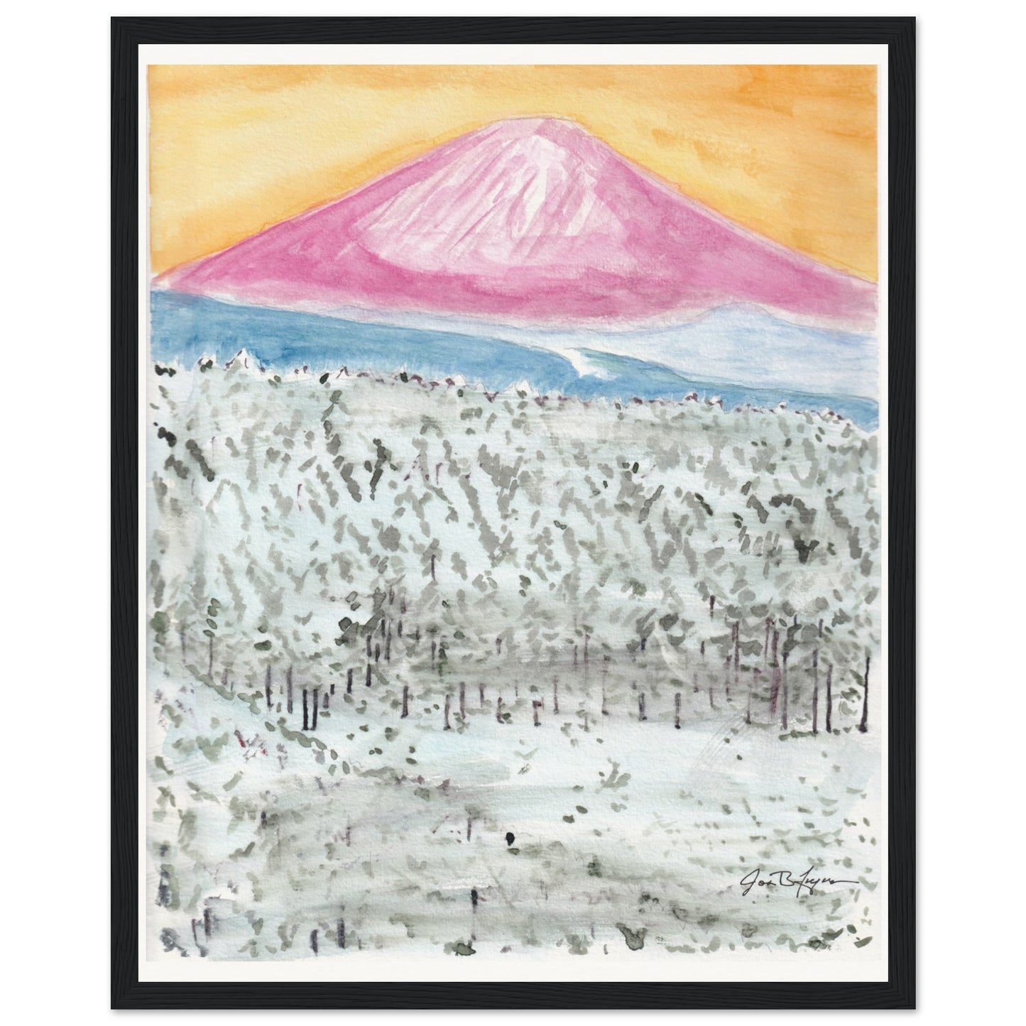 Fuji in Winter (16" x 20") - Museum Quality Print