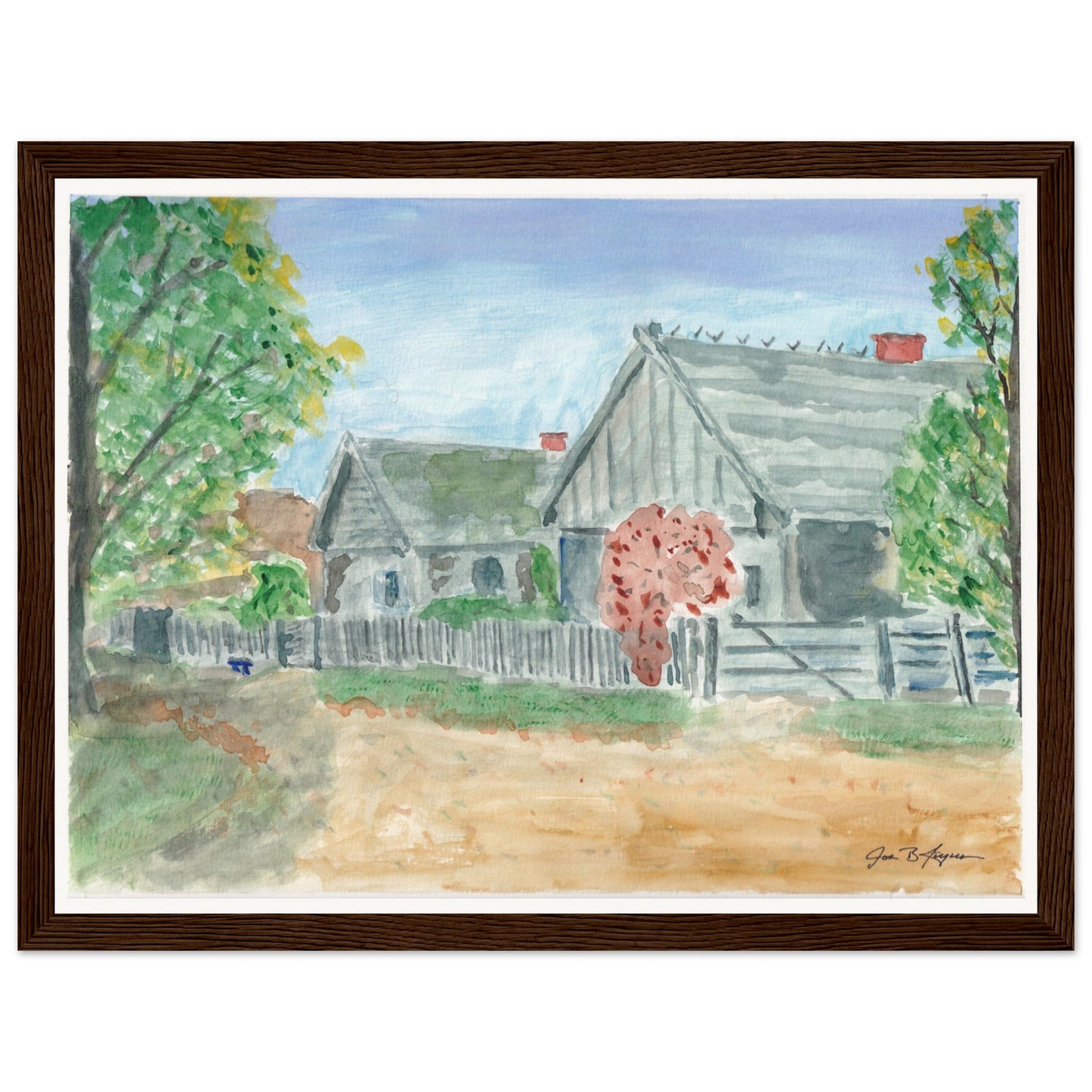 Country Village (12" x 16") - Museum Quality Print