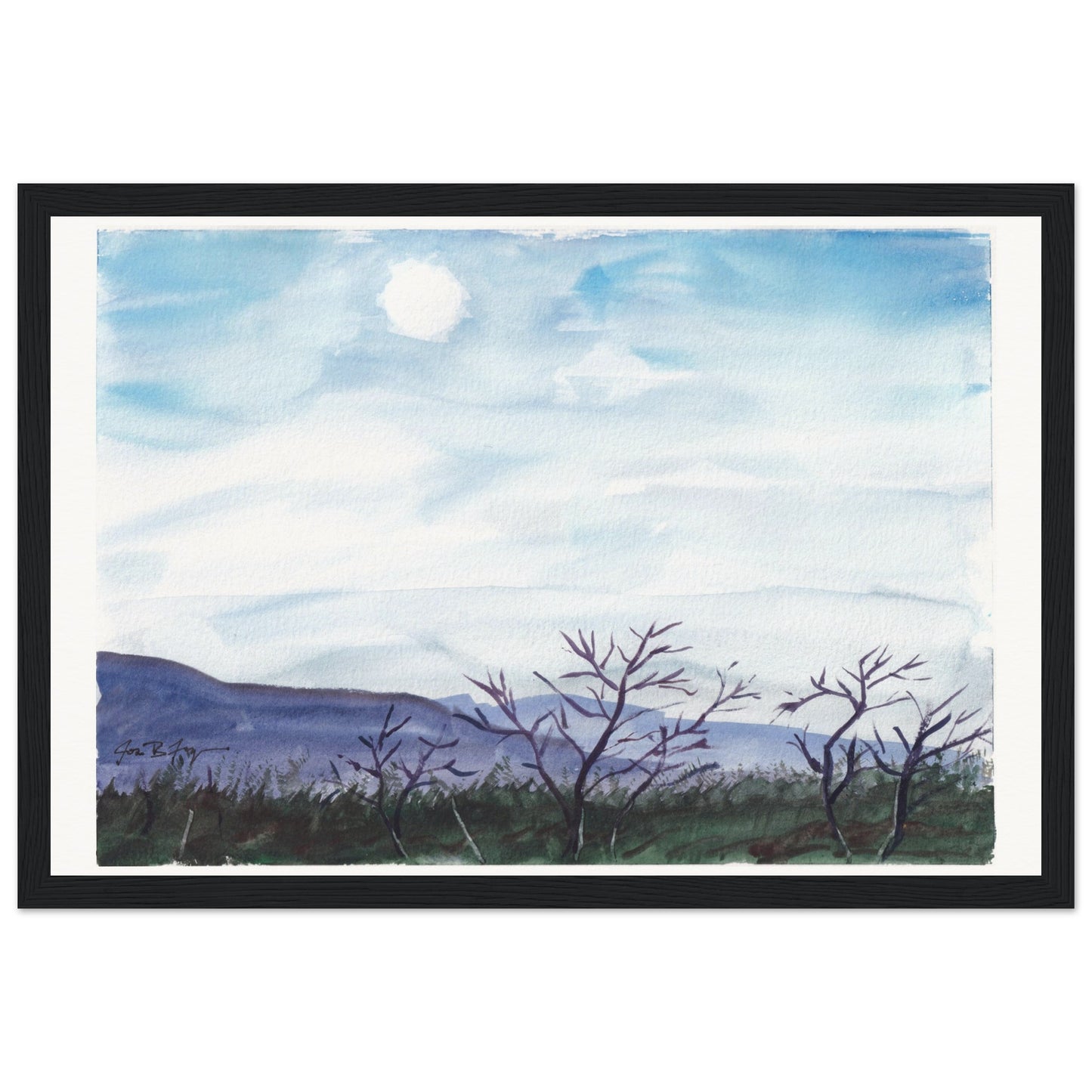 Blue Ridge Moon (12" x 18") - Museum Quality Print