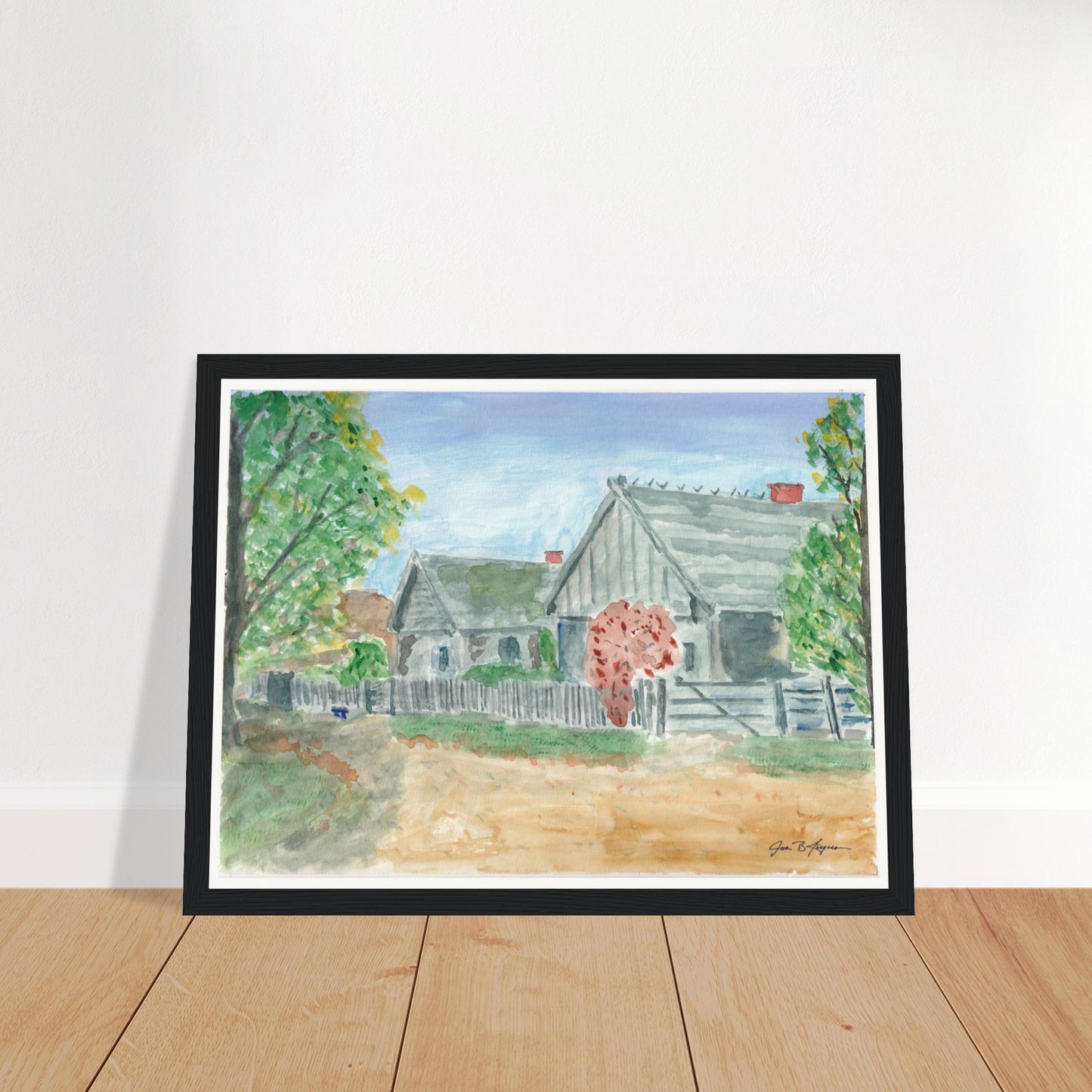 Country Village (12" x 16") - Museum Quality Print