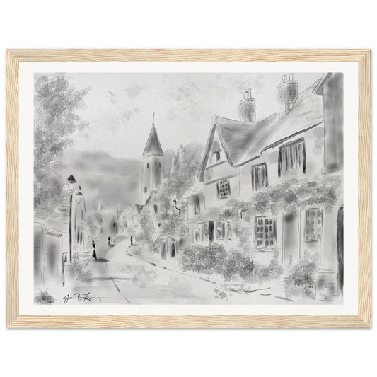 English Village (12" x 16") - Museum Quality Print