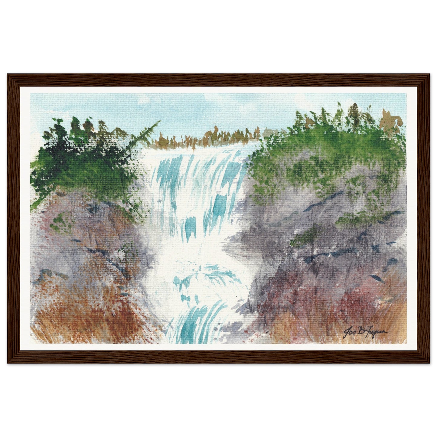 Waterfall (12" x 18") - Museum Quality Print