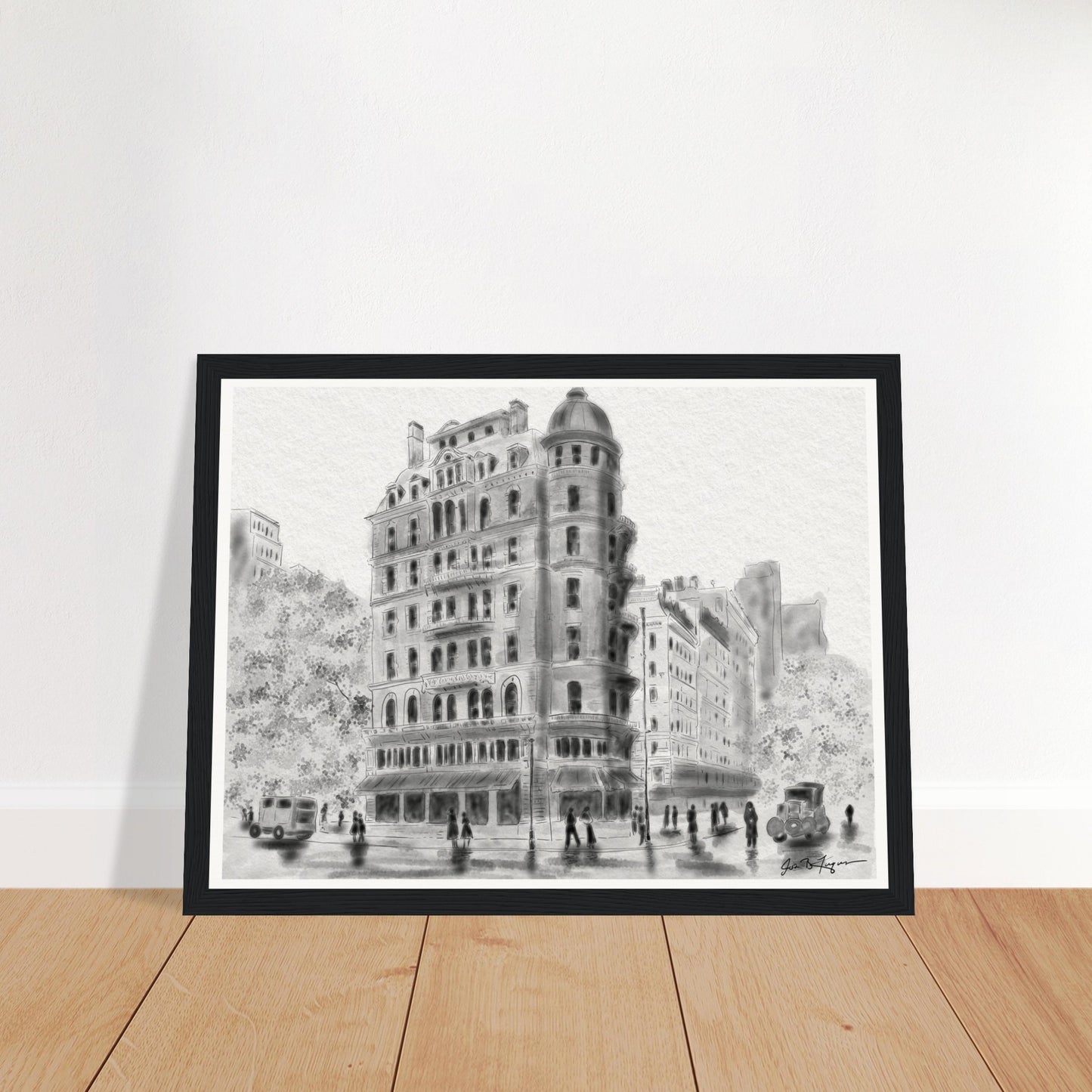 1940 NYC Apartment Building (12" x 16") - Museum Quality Print