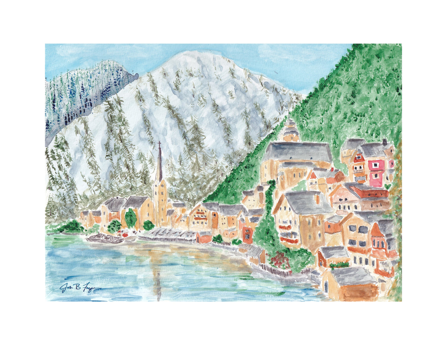 Hallstatt (9" x 12") - Original