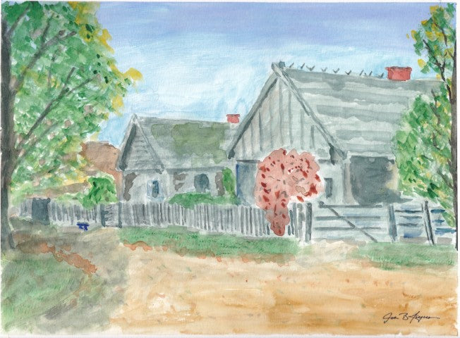 Country Village (12" x 16") - Museum Quality Print